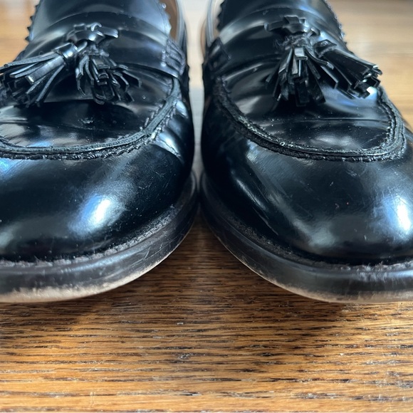 J Crew Black Leather Tassel Loafers ~ Sz 7.5 - Picture 14 of 16